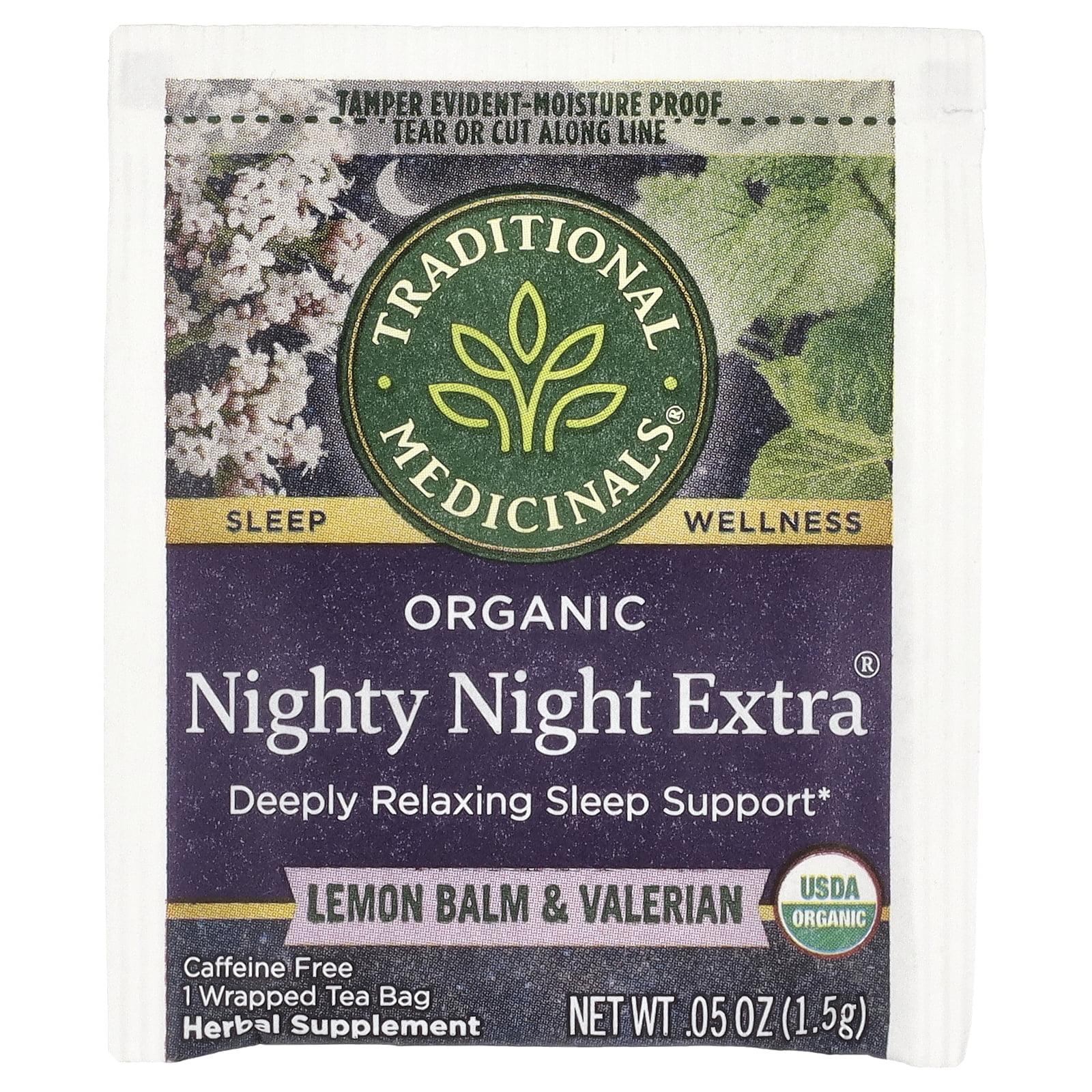 Traditional Medicinals Organic Nighty Night Extra®, Lemon Balm