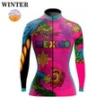 thumbnail image 3 of Jersey de ciclismo de manga larga para mujer de México, ropa de competición de ciclismo de montaña fina o polar de invierno, 3 of 5