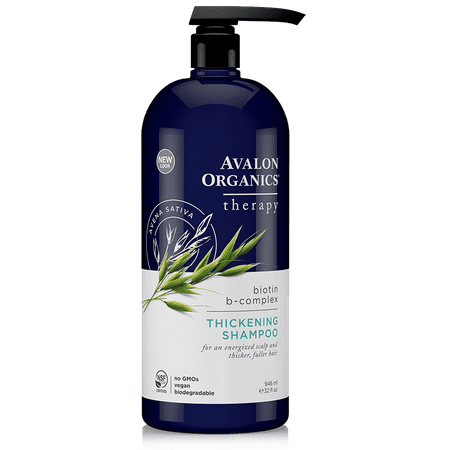 Avalon Organics Thickening Biotin B-Complex Shampoo, 32 Fl (Best Shampoo For Oily Scalp Dry Ends)
