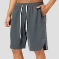 thumbnail image 2 of Men's Casual Shorts Loose Fit Comfortable Breathable Summer Fall Wear Easy Care Machine Wash Lightweight Durable Mens Shor Drawstring Elastic Waist Casual Beach Pants, 2 of 5