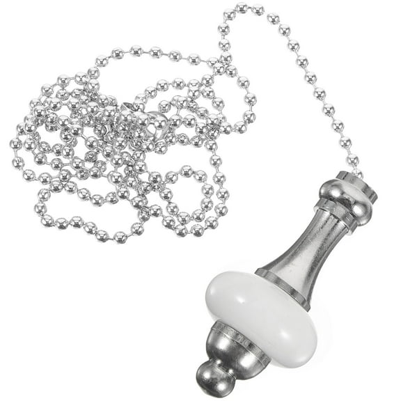 Fan Light Pendant Ceiling Fixtures White Lights Pull Chain Beaded Copper