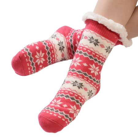 

Alueeu Christmas Women Cotton Socks Print Thicker Anti-slip Floor Socks Carpet Socks Socks for Women