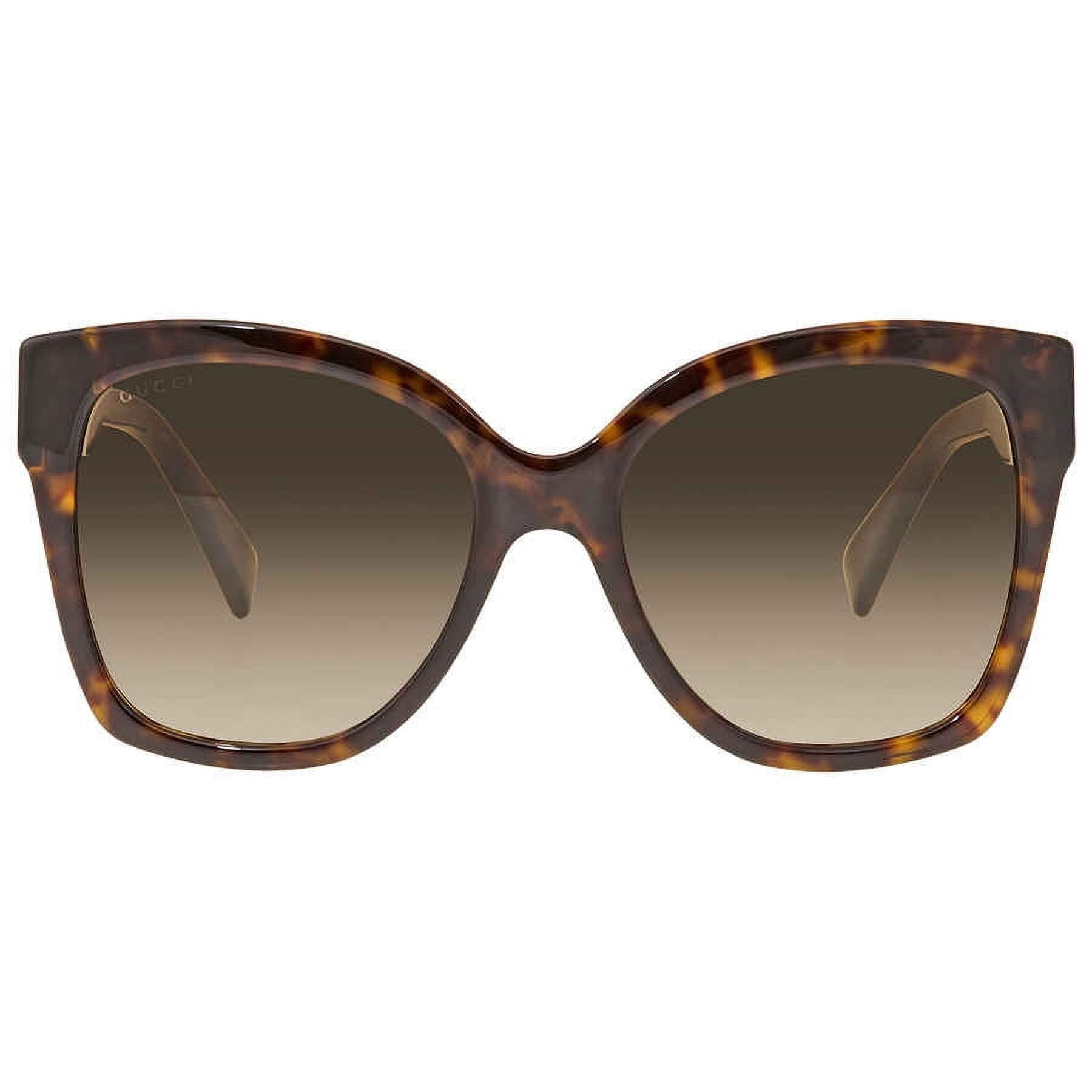 Gucci GG0459S 002 Sunglasses – Havana (54-19-145) Gucci GG0459S-002 Tortoiseshell Oversized Sunglasses with  main image 4