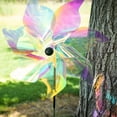 thumbnail image 4 of In the Breeze 2624 — 18-inch Iridescent Pinwheel Spinner — Suncatcher Wind Spinner for Yards and Gardens, Humane Animal Deterrent, 4 of 5