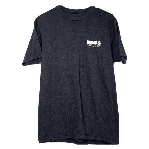 Bass Outdoor Men's Crew Neck Short Sleeve T-Shirt, Charcoal Hthr, XXL