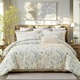 thumbnail image 3 of Nayoroom 3 Pieces Soft Microfiber Boho Floral Duvet Cover Green Botanical King Bedding Set with Colorful Flower Print Pattern, 3 of 5