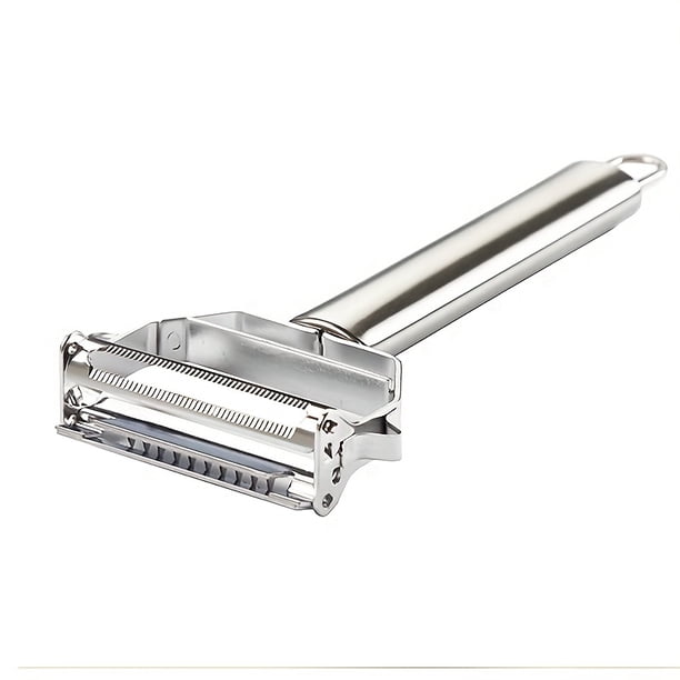 1pc 5,08 Cm 1 Pelador De Rebanadoras En Juliana, Pelador En Y, Pelador De Verduras Y Frutas Con Cuchilla Dentada Afilada De Acero Inoxidable, Pelado Competente Hacia Adelante O Hacia Atrás, Utensilios