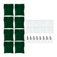 thumbnail image 1 of Tnarru 8 Pcs Poids pour Rideaux d'Extérieur Sacs Lestés pour Rideaux Résistants à l'Usure avec Pinces Robustes pour Ensembles de Films Draperie Tapis de Pique-Nique Vert, 1 of 8