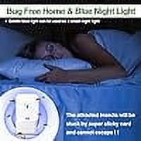 Onemayship 4 Pack Eco-friendly Fly Eliminator White,ABS Sticker Electric Insect Catcher for Home Glue Cards included