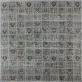 thumbnail image 1 of Ahgly Company Indoor Square Mid-Century Modern Gray Wolf Gray Area Rugs, 5' Square, 1 of 1