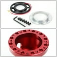 thumbnail image 4 of DNA Motoring HUB-ALU-OR18-RD Aluminum Steering Wheel 6-Hole Hub Adaptor Kit (Red) - Miata / RX7 / RX8 / Protege Fits select: 2001-2016 KIA OPTIMA, 2010-2016 KIA FORTE, 4 of 4