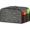 thumbnail image 3 of Slow Cooker Dust Cover Small Appliance Covers Kitchen Appliances Cover Oval Kitchen Appliance Cover with Mesh Pocket and Handy Handle Keep Your Kitchen Appliances Clean, Brick Wall, CZA64, 3 of 8