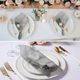 thumbnail image 2 of Grey Ombre Marble Cloth Napkins, Gray Marble Crack Abstract Modern Washable and Reusable Dinner Napkins Set of 6, Table Napkin for Kitchen Party Birthday Wedding Hotel Housewarming 20"x20", 2 of 8