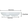 thumbnail image 2 of OAKBAY 5 Pieces of 10 inch Clear Thick Plastic Heavy Duty Sturdy Plant Saucer Drip Trays for pots (10"), 2 of 4