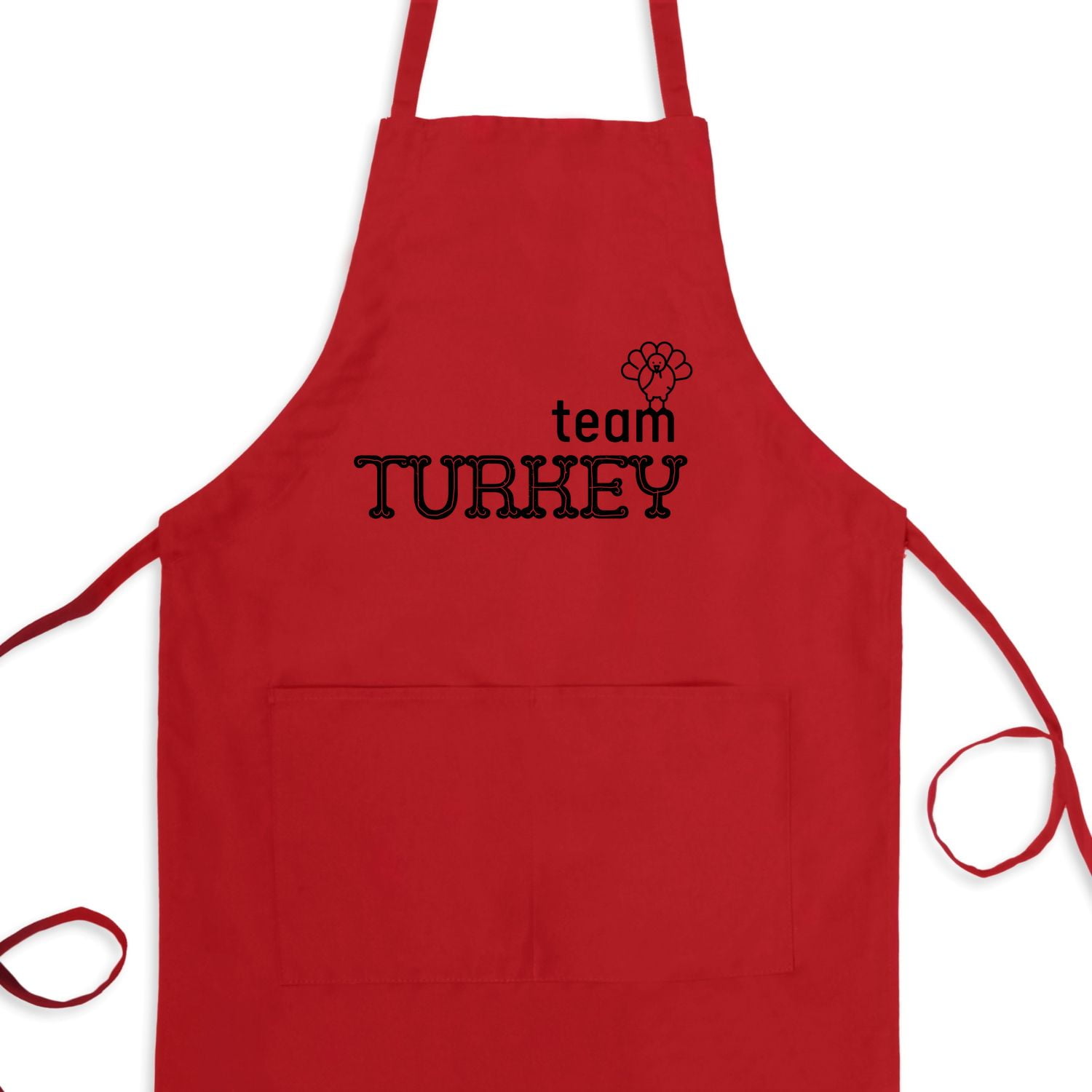 Team Turkey, Thanksgiving Apron With Pockets