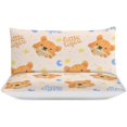 thumbnail image 3 of HAHDAXIA Cute Dog Pattern Bedding Solid Comforter Set for All Seasons,3 Pieces(1 Comforter+2 Pillowcases),Soft Microfiber Bedding Set Full(79"x90"), 3 of 7
