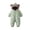 Green, variant on Baby Boys Girls Snowsuit Newborn Cozy Winter Coat Infant Bear Hooded Jumpsuit Toddler Snow Outfit for 0-24 Months