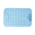 thumbnail image 2 of JingChun Bathtub Mat Non Slip, Shower Foot Scrubber Mat, 27 x 15 inch Long Bath Mat for Tub Non Slip with Suction Cups Drain Holes, Shower Mat with Foot Scrubber, Machine Washable, 2 of 6