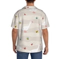 thumbnail image 7 of Goofa Funny Goose1 Printed Men's Casual Short-sleeved Shirt,Lightweight Breathable Button-down,Summer Casual men's top,Versatile Fashion shirt-Small, 7 of 7