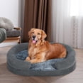 thumbnail image 3 of Dog Bed for Medium Dogs, Orthopedic Washable Oval Dog Couch Bed with Sides Soft Calming Sleeping Puppy Bed Durable Pet Cuddler with Anti-Slip Bottom, M, 3 of 7