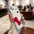 thumbnail image 1 of Sanrio Toy Hello Kitty 3D Wave Case For iPhone 15 14 13 12 11 Pro Max Mini X XR XSMAX 8 7 6S Plus Soft Silicone Cover, 1 of 7