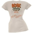 thumbnail image 2 of AC/DC Women's Juniors For Those About To Rock Tan Short Sleeve T Shirt, 2 of 2