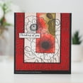 thumbnail image 3 of Woodware Tampons Transparents Coquelicots 4 Po x 6 Po, 3 of 5