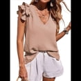 thumbnail image 1 of Camisas Informales Elegantes para Mujer, Blusas de Trabajo Sin Mangas con Cuello en V, Blusas Informales de Negocios para Verano 2025 Azul XL, 1 of 9