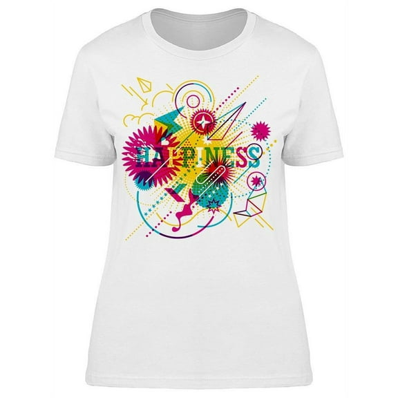 Colorful Happiness Abstract Tee Women's -Image by Shutterstock