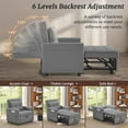 thumbnail image 5 of Convertible Chair Bed Pull Out Sofa Bed with Pillow and Convertible Backrest for Small Space, 5 of 8