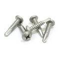 thumbnail image 4 of Bolt Dropper 6 x 3/4" Self Tapping Stainless Steel Metal Screw, (100 Pack) Phillips Pan Head Self Drilling Screws, 410 SS, Choose Size, 4 of 6
