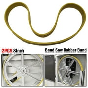 2pcs 8Inch WoodWorking Band Saw Rubber Band Band Saw Scroll Wheel Rubber Ring