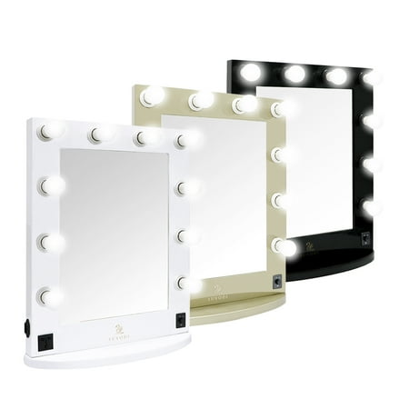 Vanity Mirror with 10 Dimmable Bulbs and US Plug Hollywood Style Makeup Cosmetic Mirrors with ...