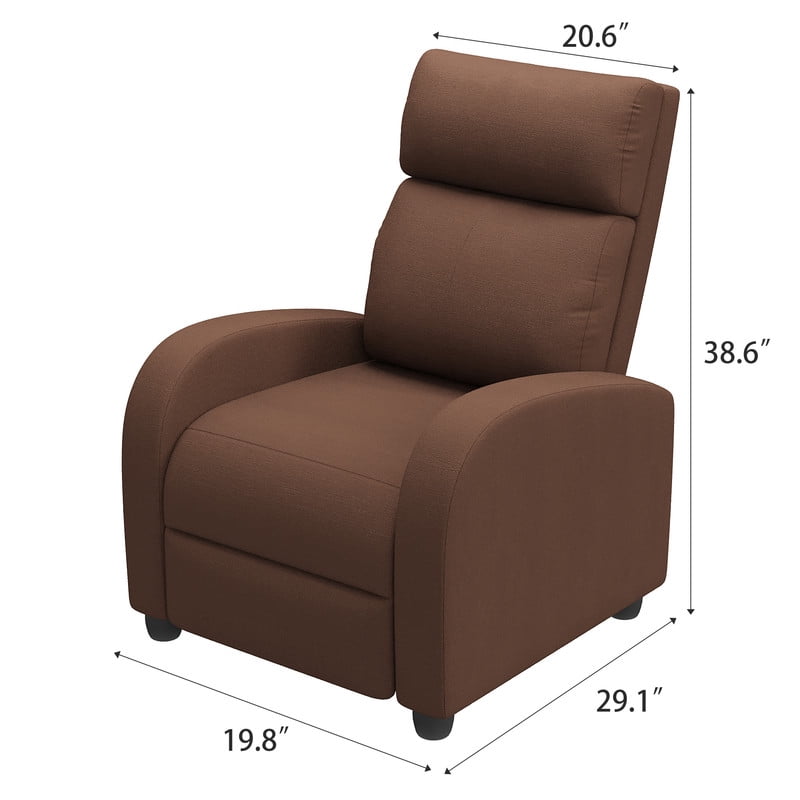 Vineego Recliner Chair - Adjustable Backrest, Ergonomic Support & Compact Design for Living Room