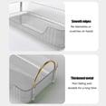 thumbnail image 4 of Transparent Bathroom Countertop Organizer - Single-Layer Tray for Cosmetics and Toiletries, 4 of 6