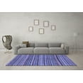 thumbnail image 3 of Ahgly Company Machine Washable Indoor Rectangle Abstract Blue Modern Area Rugs, 2' x 3', 3 of 4