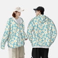thumbnail image 4 of Balery Daisy Floral A Sudadera ligera de manga larga con capucha y protección solar UPF 50+ para hombre y mujer, ideal para pesca y running-Medium, 4 of 7
