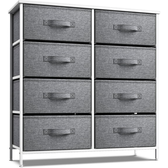 Sorbus Dresser with 8 Drawers- White