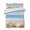 Orange White Blue, variant on Quilts Twin XL Size, Beach Coastal Soft Comforter Bedding Set for Bed, Summer Nautical Seaside Starfish Shell Lightweight Quilted Bedspread with Pillow Cover(2 Pieces) for All Season, 68x98 Inch