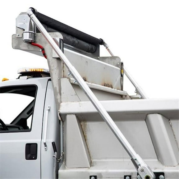 7 x 15 ft. DTR Series Dump Tarp Roller Kit with Mesh Tarp, Black