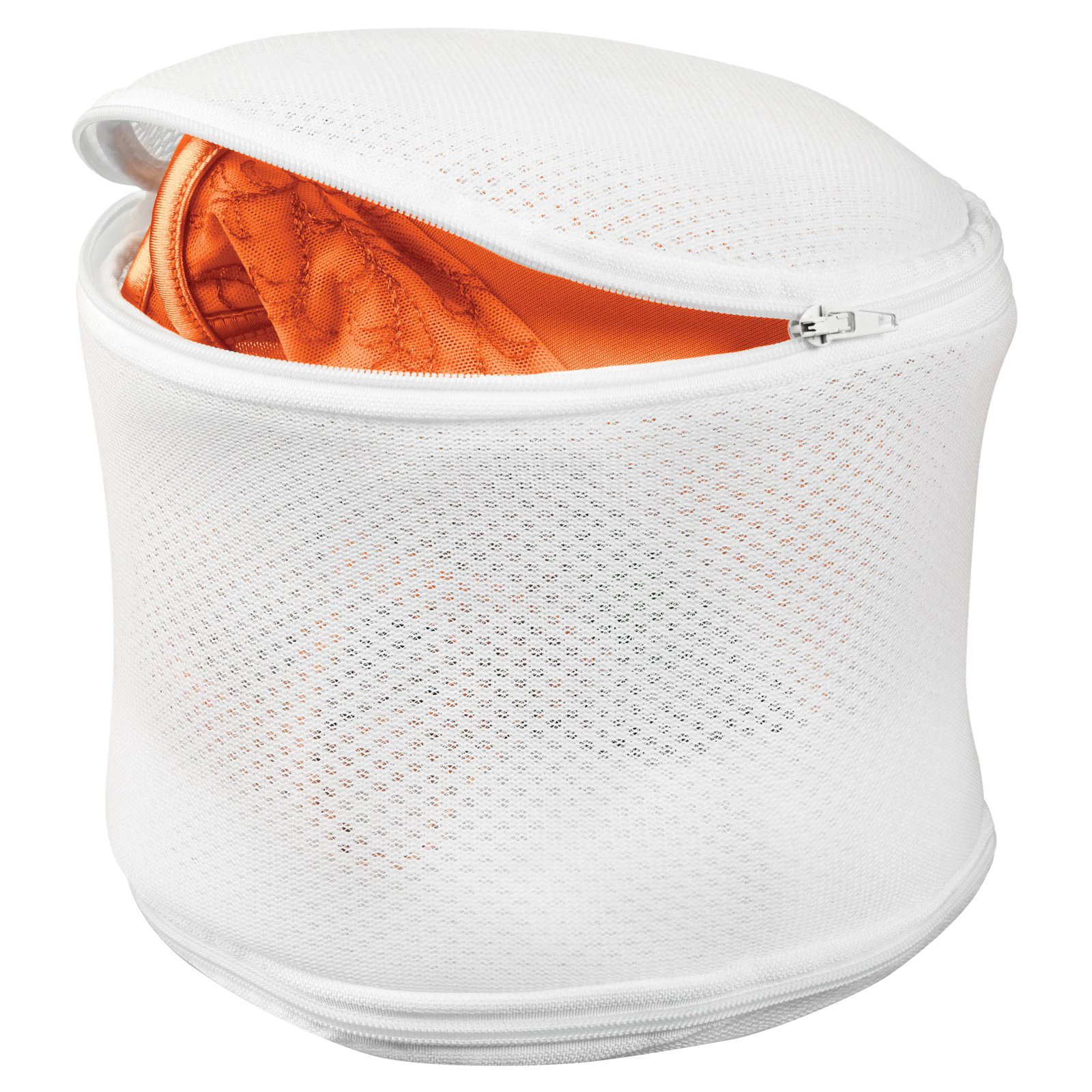 Honey Can Do Breathable Bra Laundry Bag with Zipper, White (Pack of 2