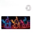 thumbnail image 1 of Feltree Christmas Fluorescent Garage Door Cover Heavy-Duty PVC Barrier with Streamer Rope for Holiday Decor and Weather Protection, 1 of 7