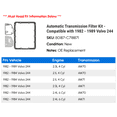 thumbnail image 2 of Automatic Transmission Filter Kit - Compatible with 1982 - 1989 Volvo 244 1983 1984 1985 1986 1987 1988, 2 of 2