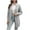 Gray, variant on Lilgiuy Woman Long Sleeves Solid Color Loose Tops Blouse Sweater Cardigan，Gray,8 Fashion 2022 Spring Winter