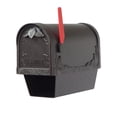 thumbnail image 5 of Outdoor Letter Holder Floral Curbside Mailbox with Newspaper Tube and Albion Mailbox Post, 5 of 7