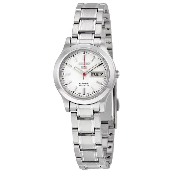 Seiko Women's 5 Automatic SYMD87K Silver Stainless-Steel Automatic Watch