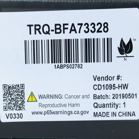 TRQ Rear Brake Pad & Rotor Kit Brake Pads Brake Rotor Ceramic Fits Select 2018-2019 Ford Transit Connect