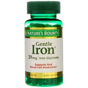 Nature's Bounty Gentle Iron Capsules, 28 mg, 90 Ct (5 pack) (Bundle)