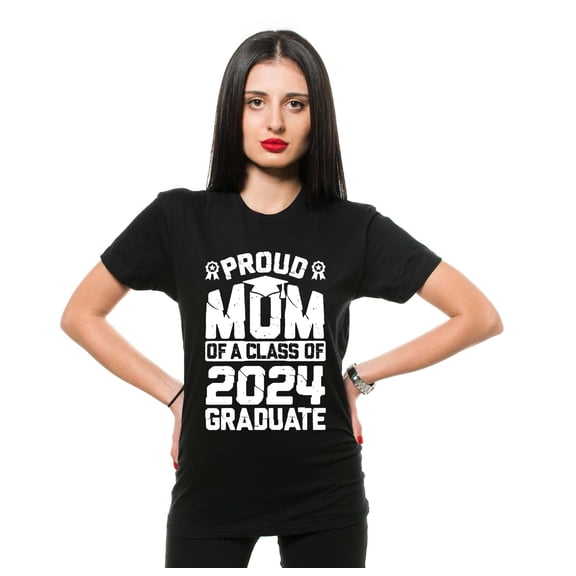 Proud Mom Of 2024 Graduate Shirt Proud Graduate 2024 Shirts Mom Mother Graduation Shirts