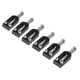 thumbnail image 4 of 6 piezas de puente de trémolo para guitarra eléctrica, con forma de U, tornillo de afinación, accesorio negro, 4 of 14